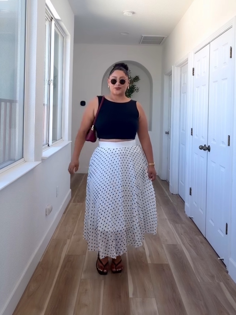 Polka dot skirt